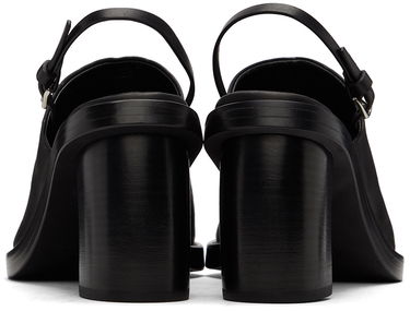 Аксесоари Ann Demeulemeester Ann Demeulemeester Calfskin Heeled Slingback Sandals Черно | 2201-W-S04-390-098, 1