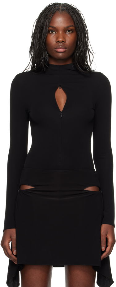 Pокля Courrèges Drop Volcano Jersey Bodysuit Черно | 324JBD095JS0145, 0