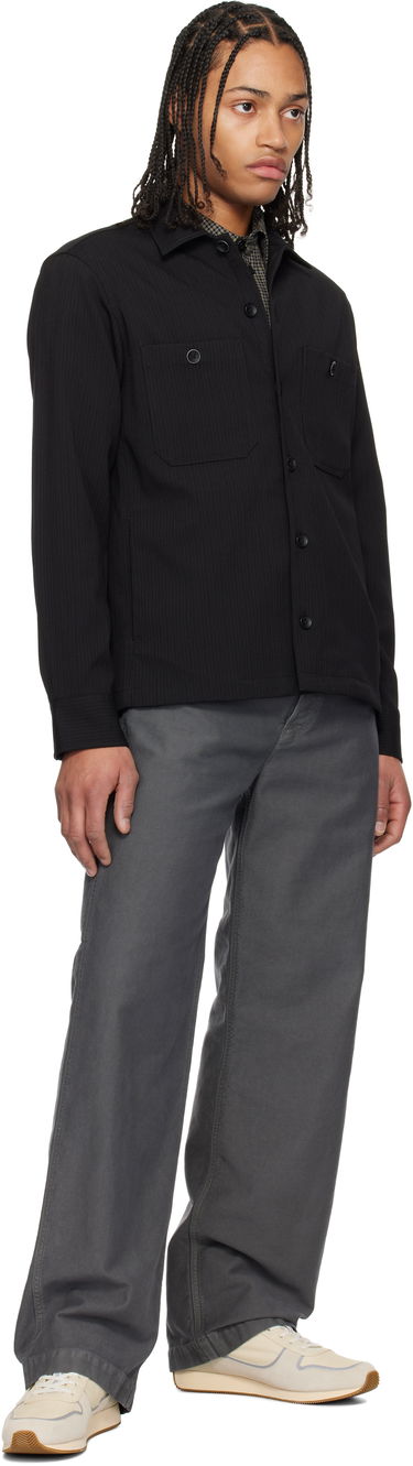 Риза rag & bone Rag & Bone Hyde Striped Overshirt Черно | MBW24HA019TWML, 3