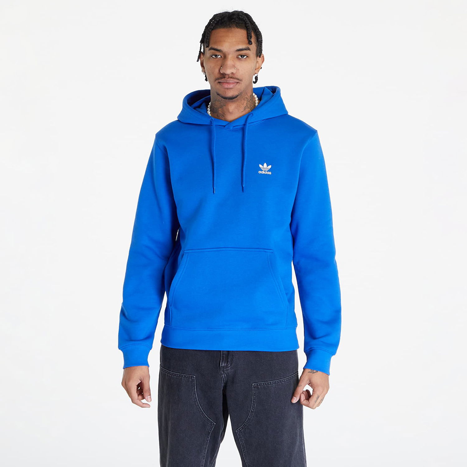Суитчър adidas Originals Trefoil Essential Hoodie Тюркоазено | IR7787, 0
