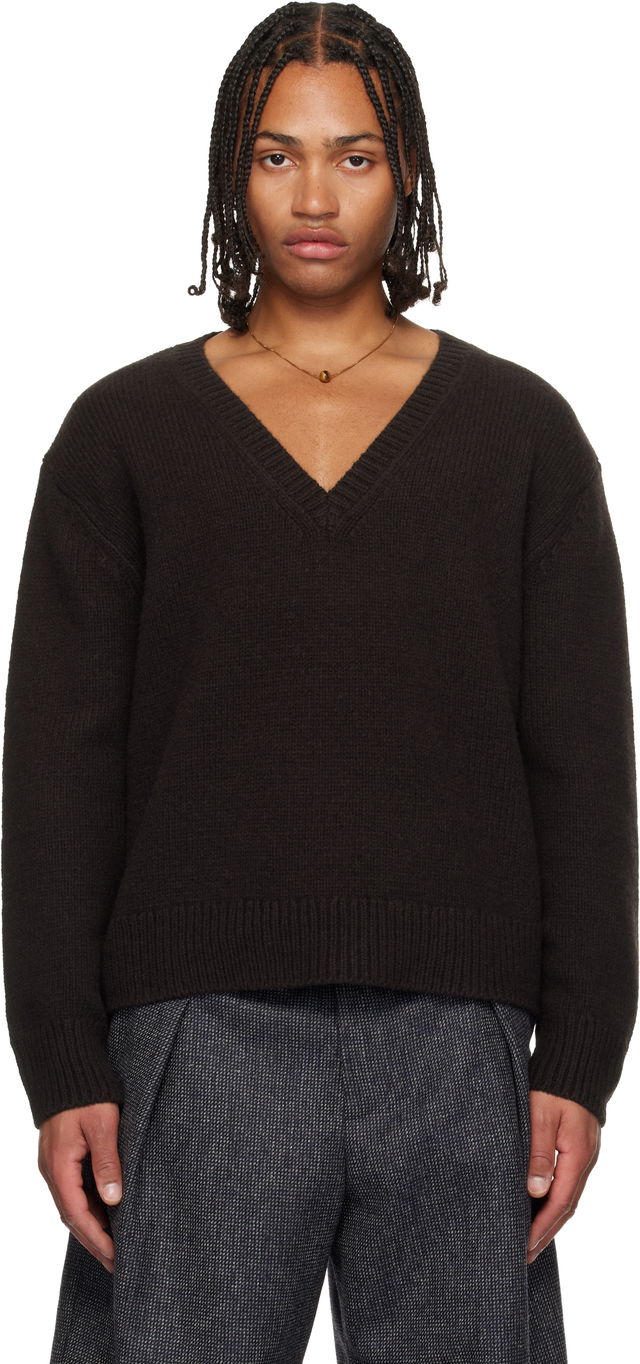 V-Neck Merino Wool Sweater