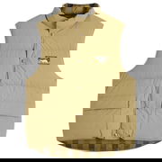 Reversible Down Vest with Logo Patch