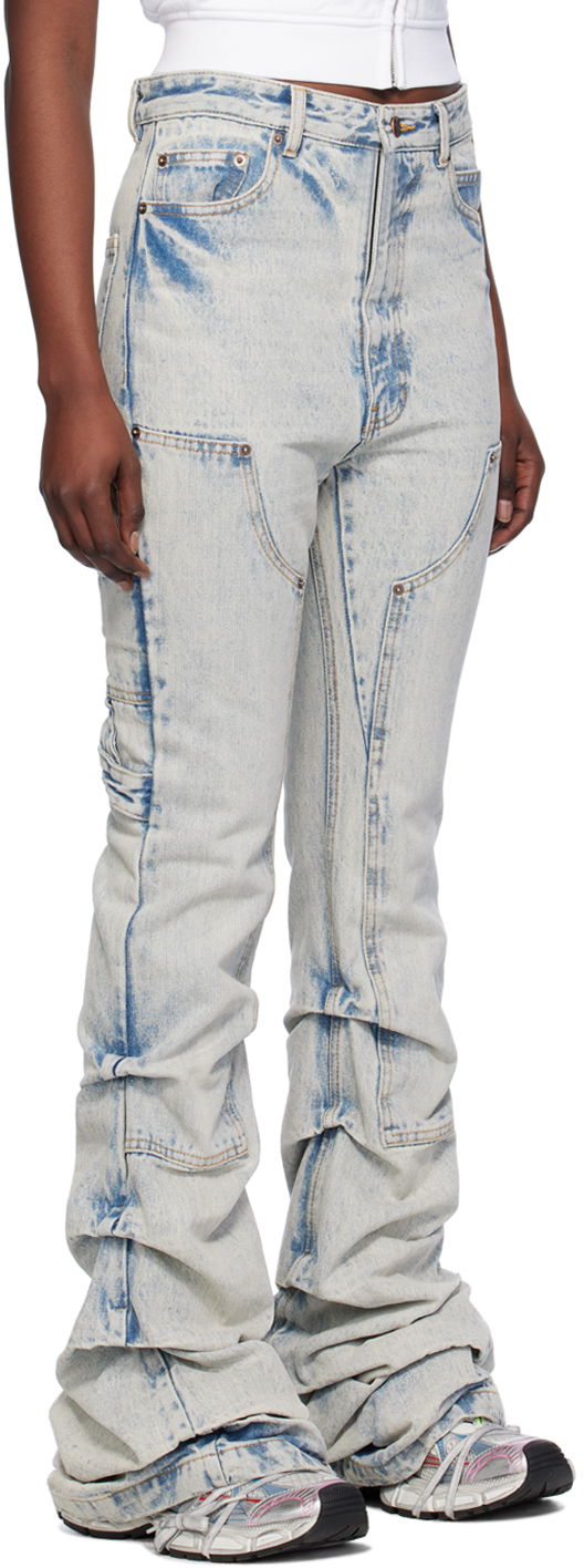 Дънки We11done We11done Wrinkled Denim Jeans Синьо | WD-DP0-24-338-W-IC, 1