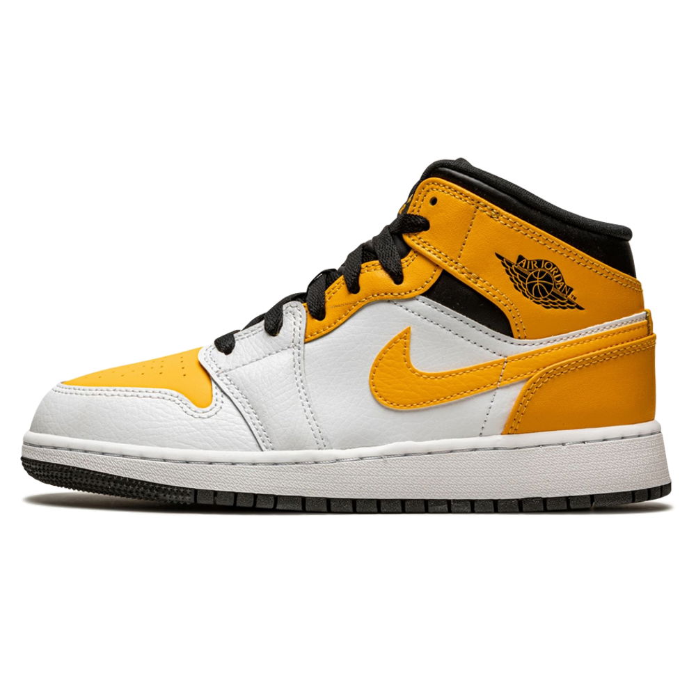 Кецове и обувки Jordan Air Jordan 1 Mid GS "University Gold" Жълто | 554725-170, 0