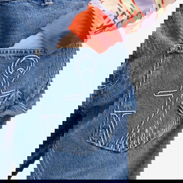 Дънки JW Anderson Twisted Workwear Light Blue Jeans Size 25" Синьо | DT0102-PG1735-804, 5
