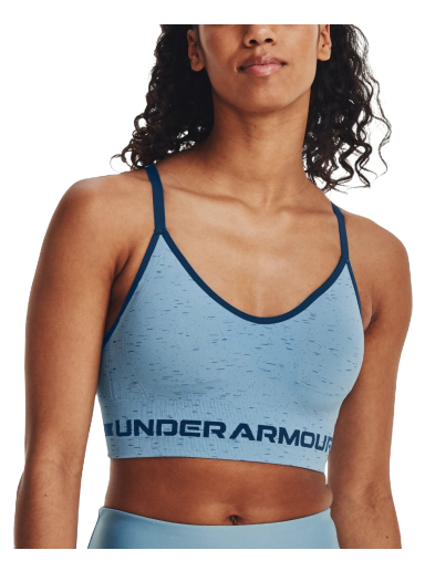 Сутиен Under Armour UA Seamless Low Long Htr Bra Синьо | 1357232-490
