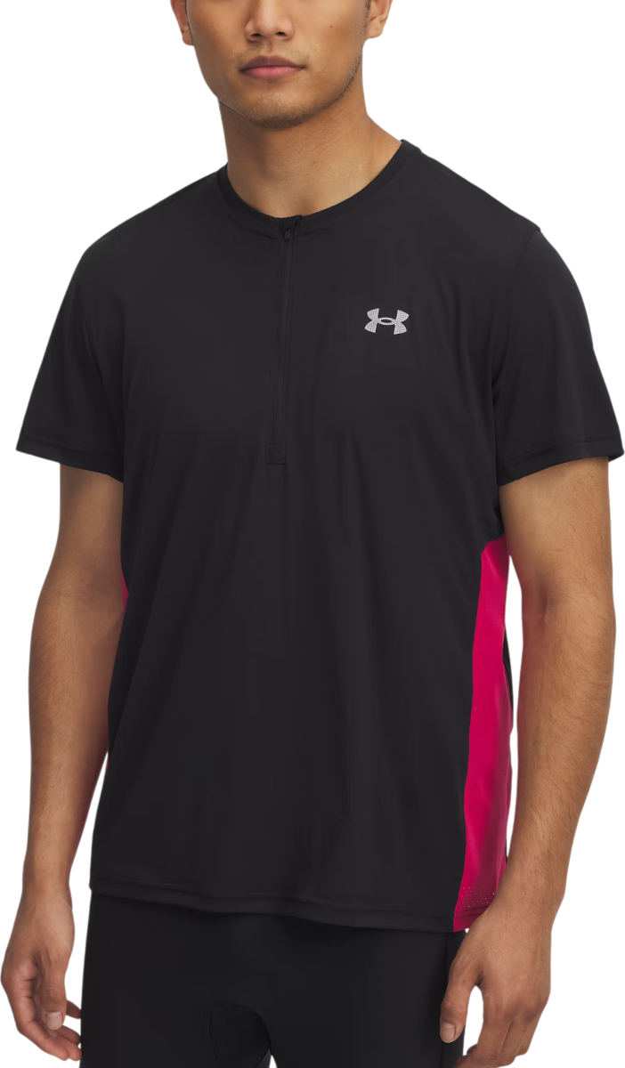 Тениска Under Armour Trail Run Zip Short Sleeve T-Shirt Черно | 1389808-001, 0