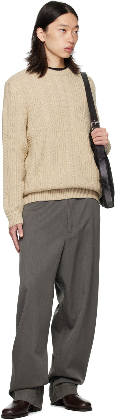 Пуловер Barbour Barbour Lowfen Cable Knit Sweater Бежово | MKN1679ST51, 3