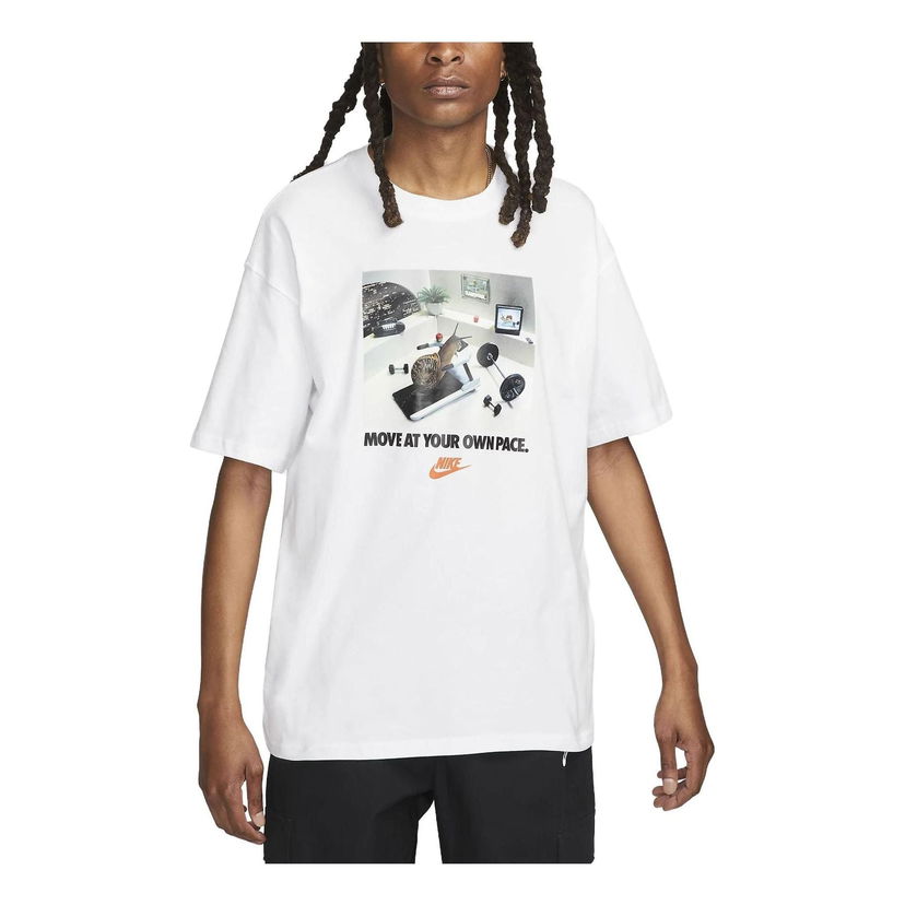 Тениска Nike Snail Graphic T-Shirt Бяло | FB9823-100