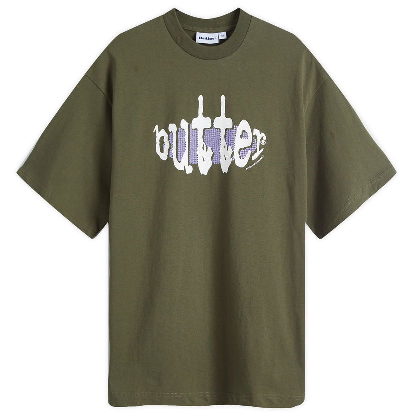 Тениска Butter Goods Frenzy Graphic T-Shirt Зелено | BGQ4240009-ARM