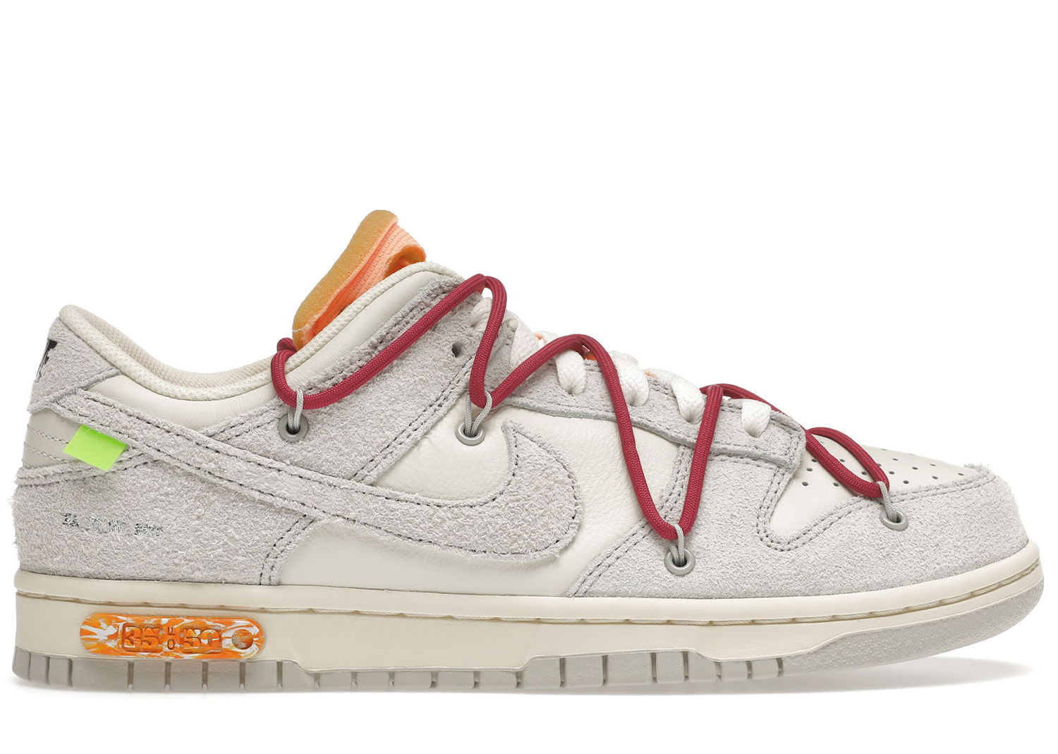 Кецове и обувки Nike Dunk Low Off-White Lot 35 Сиво | DJ0950-114, 0