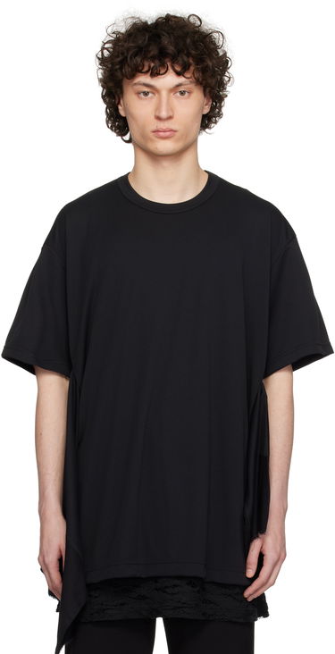 Тениска Comme des Garçons Homme Plus Polyester Piqué T-Shirt Черно | PO-T020-051, 0