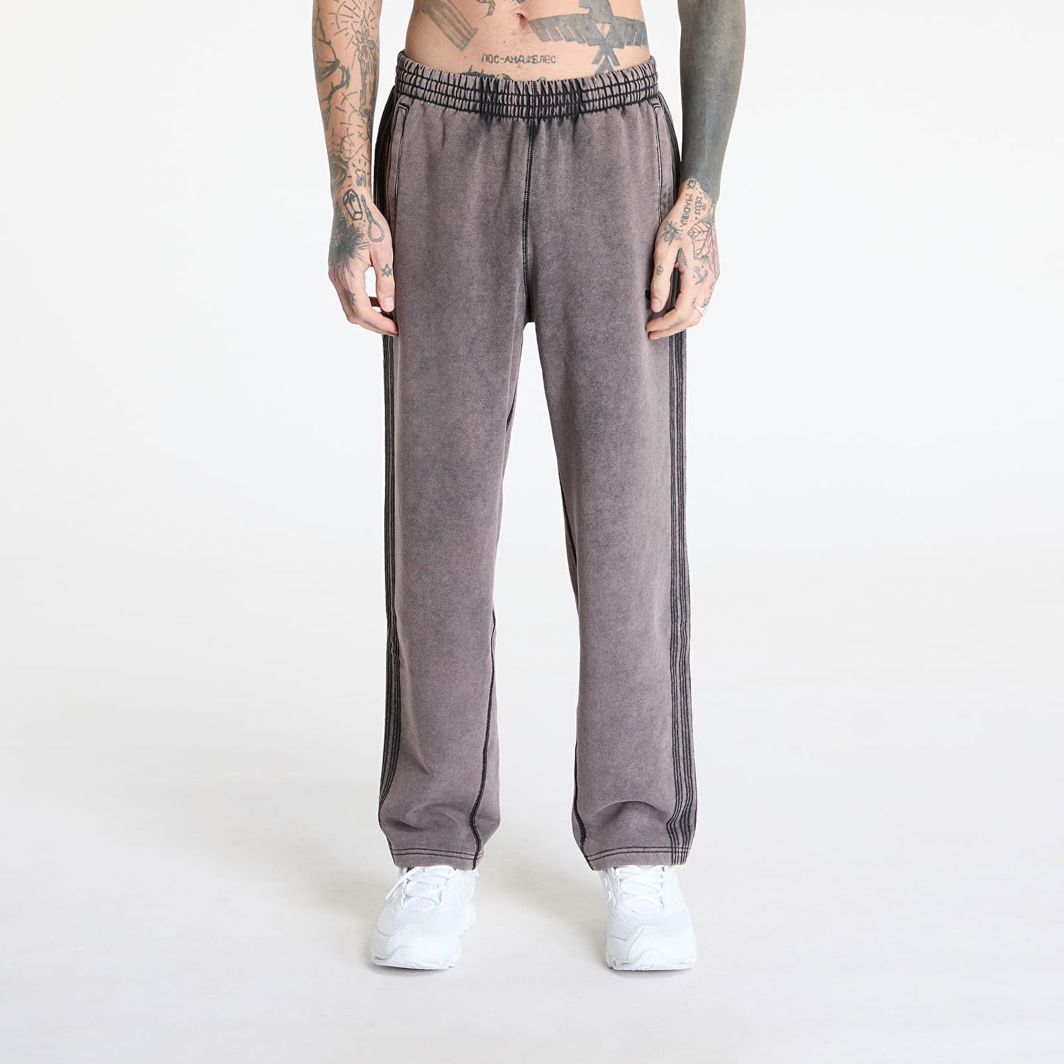 Спортни панталони adidas Originals adidas Premium Essentials Retro Washed Open Hem Sweatpants Лилаво | JD0217, 0