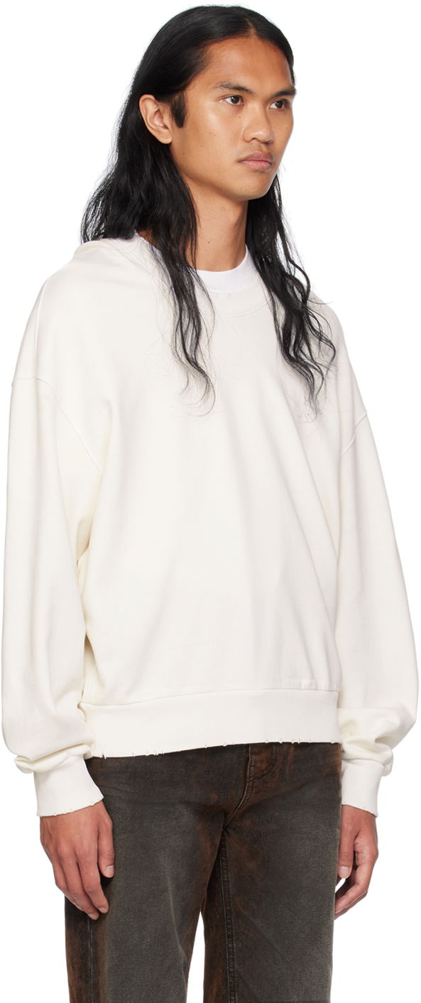 Суитчър We11done Wide Neck Sweatshirt Бяло | WD-TH2-24-801-U-WH, 1