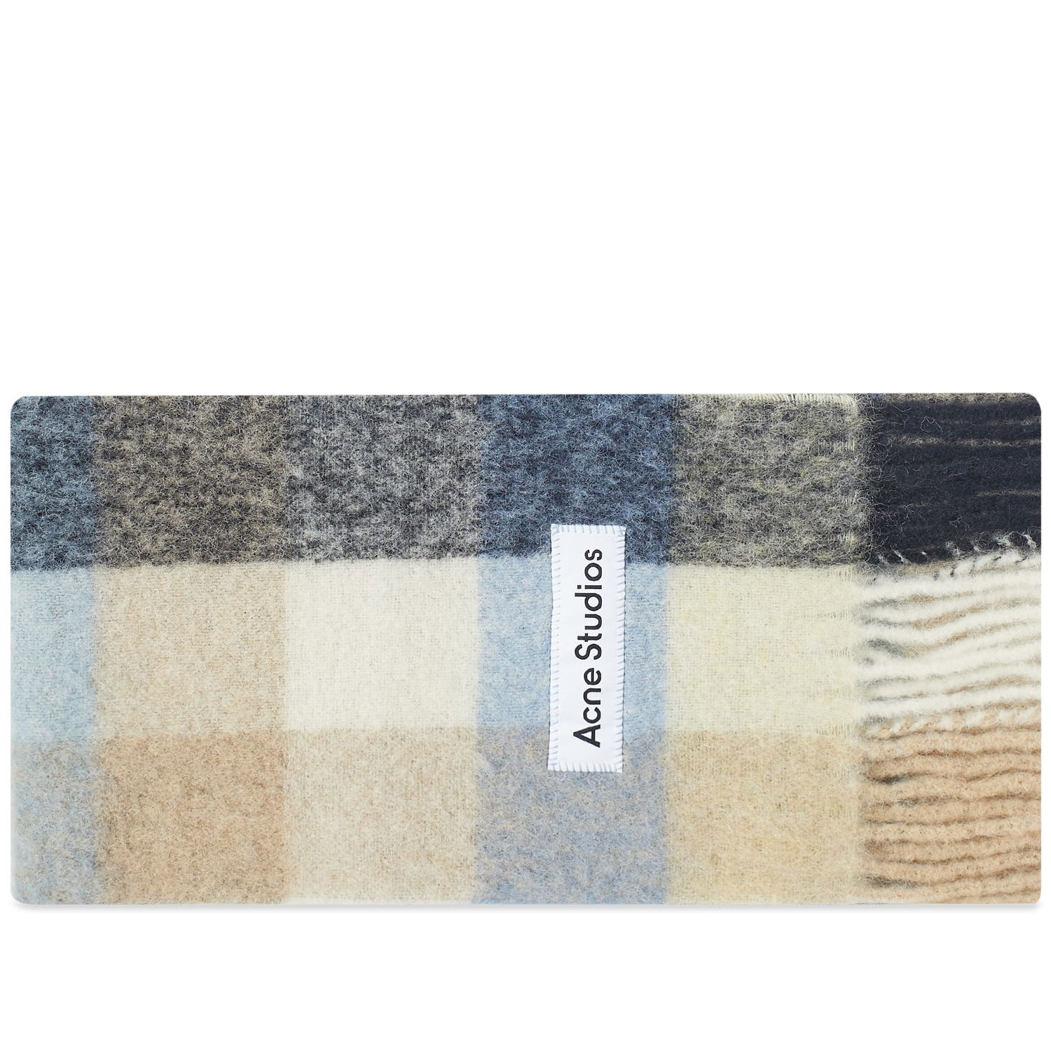 Шал Acne Studios Vally Check Scarf Blue/Beige/Black Многоцветен | CA0084-DIB, 0
