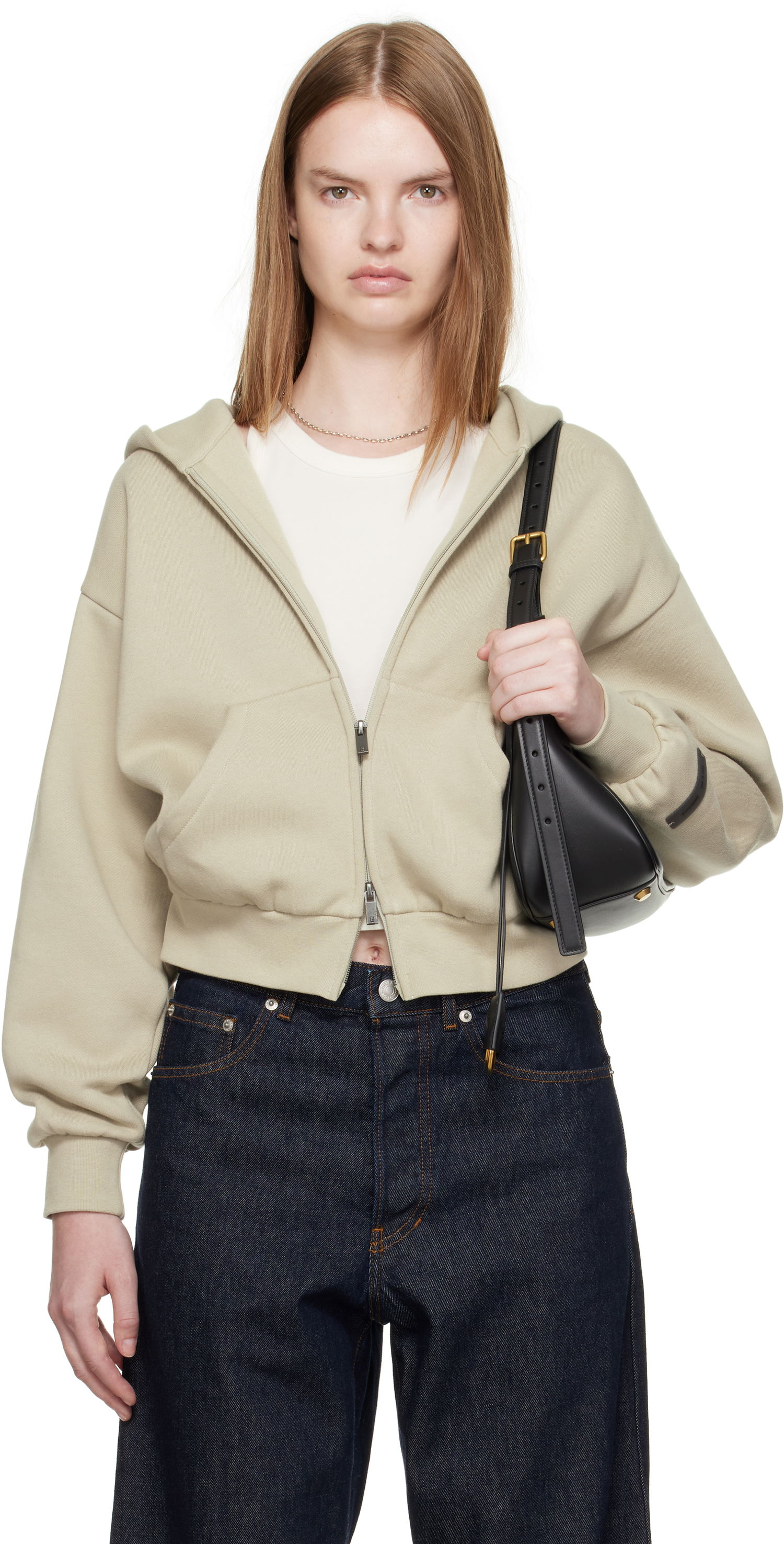 Суитчър Fear of God Fear of God ESSENTIALS Classic Fit Zip-Up Hoodie Зелено | 192SP255096FW, 0
