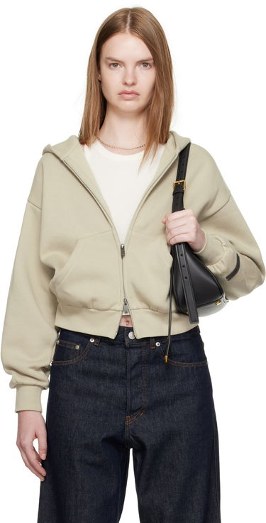 Суитчър Fear of God Fear of God ESSENTIALS Classic Fit Zip-Up Hoodie Зелено | 192SP255096FW, 0