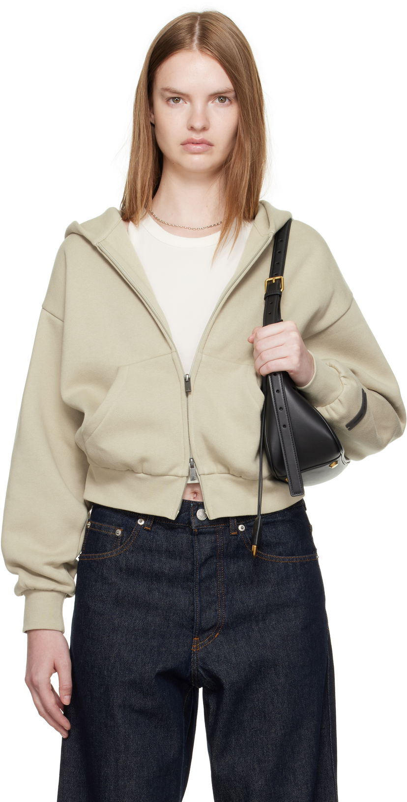 Суитчър Fear of God Fear of God ESSENTIALS Classic Fit Zip-Up Hoodie Зелено | 192SP255096FW