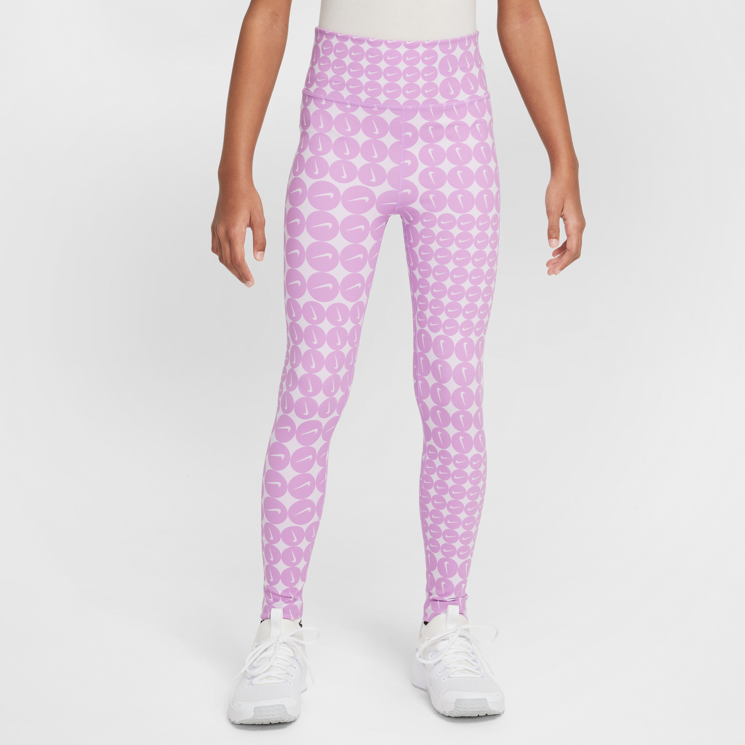 Клинове Nike One Dri-FIT High-Waisted Leggings Лилаво | HF8228-532, 1
