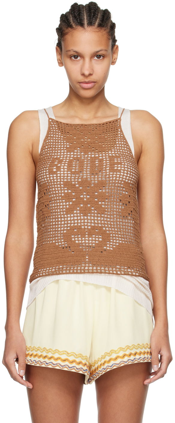 Потник Bode Brown Mansfield Tank Top Бежово | WRS24KT014, 0