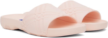 Облекло Burberry Burberry Embossed Check Dive Slides Розово | 8102135, 3