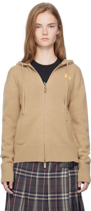 Суитчър Burberry Burberry EKD Knit Zip Hoodie Бежово | 8110687, 0