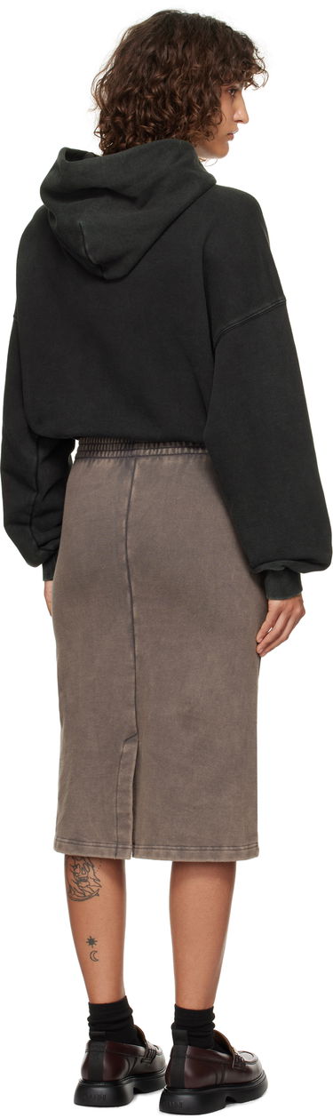 Пола We11done We11Done Layered Hoodie Dress Кафяво | WD-TO3-24-851-W-BK, 2