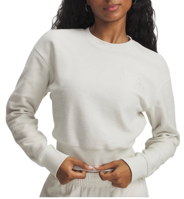 Суитчър Under Armour Icon Terry Varsity Crewneck Sweatshirt Бяло | 6003680-110, 0