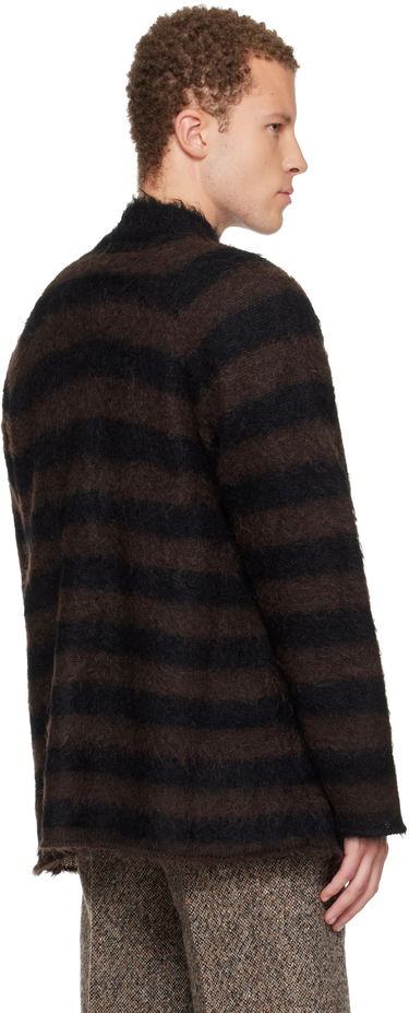 Пуловер UNDERCOVER Fuzzy Striped Mock Neck Sweater Многоцветен | UC2E4904-1, 2