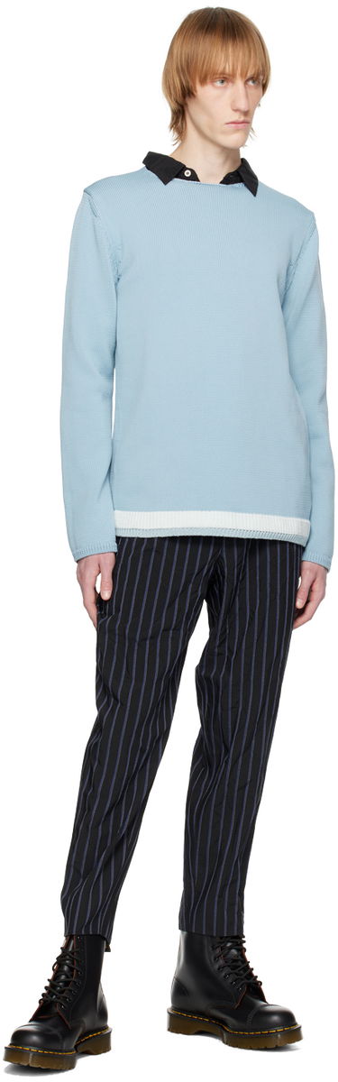 Пуловер Comme des Garçons CDG Homme Deux Crewneck Sweater Синьо | DK-N508-051, 3