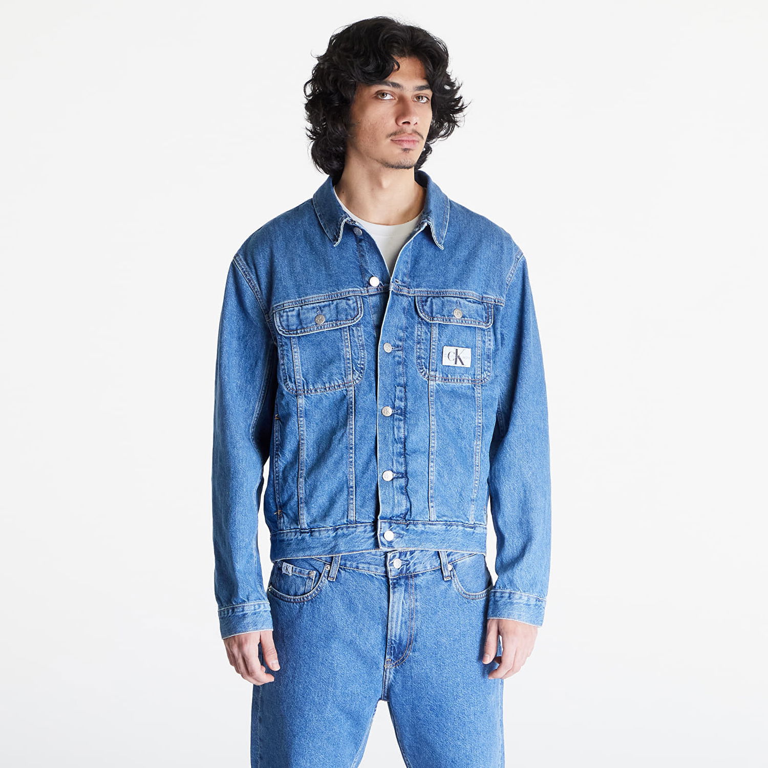Яке CALVIN KLEIN bunda Jeans Regular 90'S Jeans Jacket Тъмно синьо | J30J324858 1A4, 0