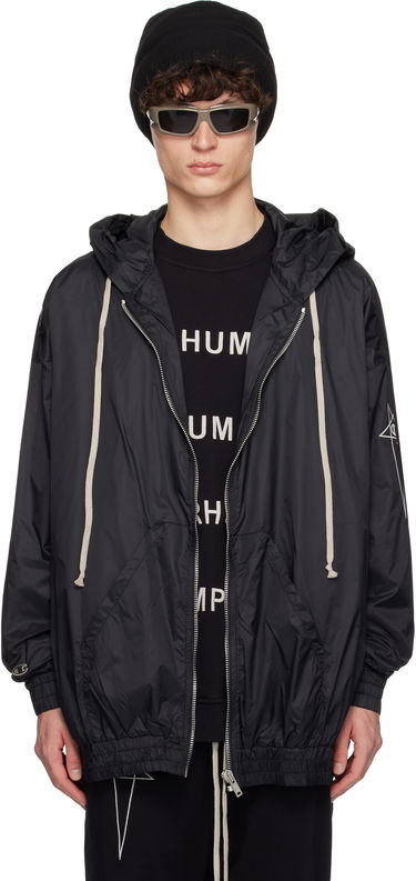 Ветровка Rick Owens Rick Owens Champion Edition Jumbo Jason's Hoodie Черно | CM01E1661 CHNY NYLON, 0