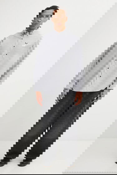 Риза AAPE by A Bathing Ape AAPE Now Relaxed Fit Button-Down Shirt Сиво | AAPSTM8540XXP, 4