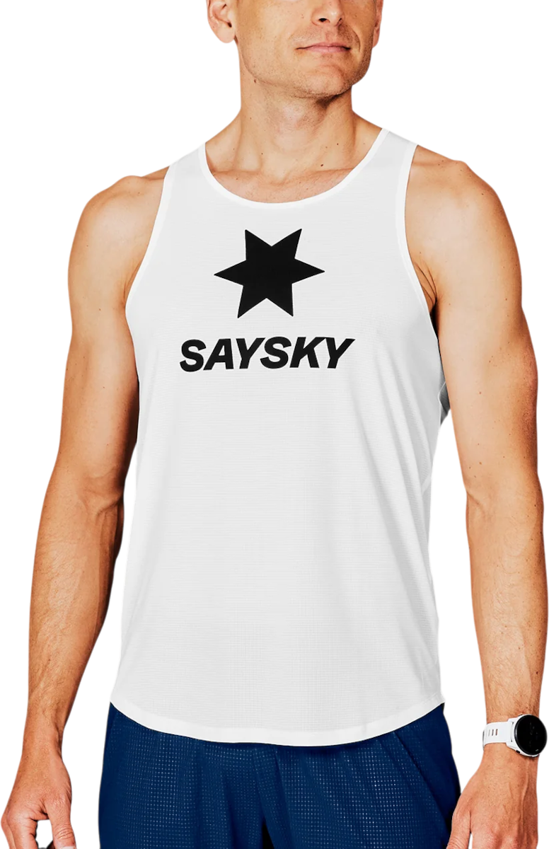 Потник Saysky Saysky Logo Flow Singlet Бяло | xmrsi61c-101, 0