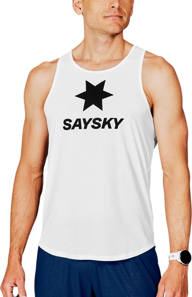 Потник Saysky Saysky Logo Flow Singlet Бяло | xmrsi61c-101, 0