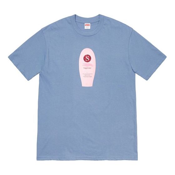 Тениска Supreme Supreme Super Cream Short Sleeve T-Shirt Синьо | SUP-FW19-216