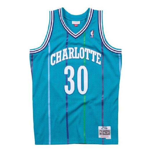 Фланелка Mitchell & Ness Mitchell & Ness Charlotte Hornets Dell Curry Swingman Jersey Синьо | SMJYGS18146-CHOTEAL92DCU, 0