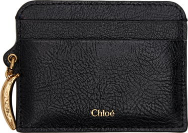 Портфейл CHLOÉ Chloé Banana Charm Card Holder Черно | CH25SP544N72, 0