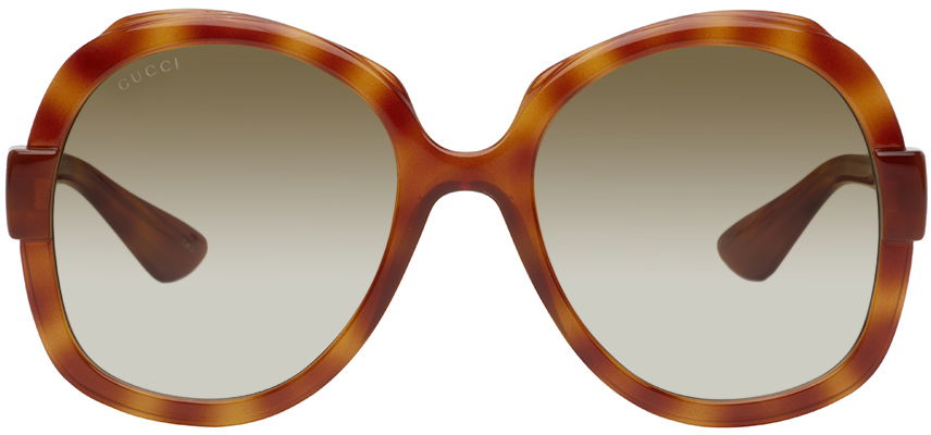 Слънчеви очила Gucci Round Frame Sunglasses Бургунди | GG1432S, 0