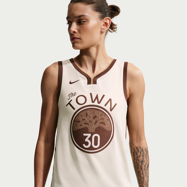 Фланелка Nike Stephen Curry Golden State Warriors City Edition NBA Swingman Jersey Бежово | HM5981-123, 3