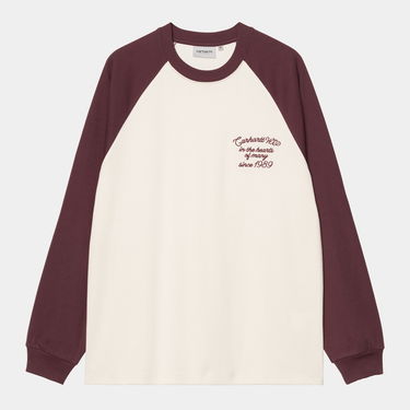 Тениска Carhartt WIP Carhartt WIP Alston Long Sleeve T-Shirt Бургунди | I035444_18, 0