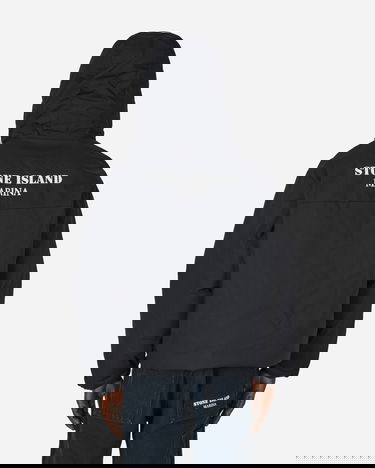Яке Stone Island Marina Rubber Wax Poplin Down Черно | 7915424X2 V0020, 2