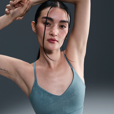 Сутиен Nike Nike Indy Light-Support Padded Floral-Print Sports Bra Зелено | HV1205-006, 4