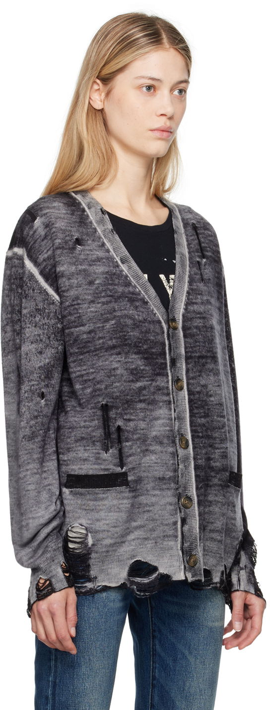 Пуловер R13 R13 Merino Wool Boyfriend Cardigan Сиво | R13WY200-Y158B, 1