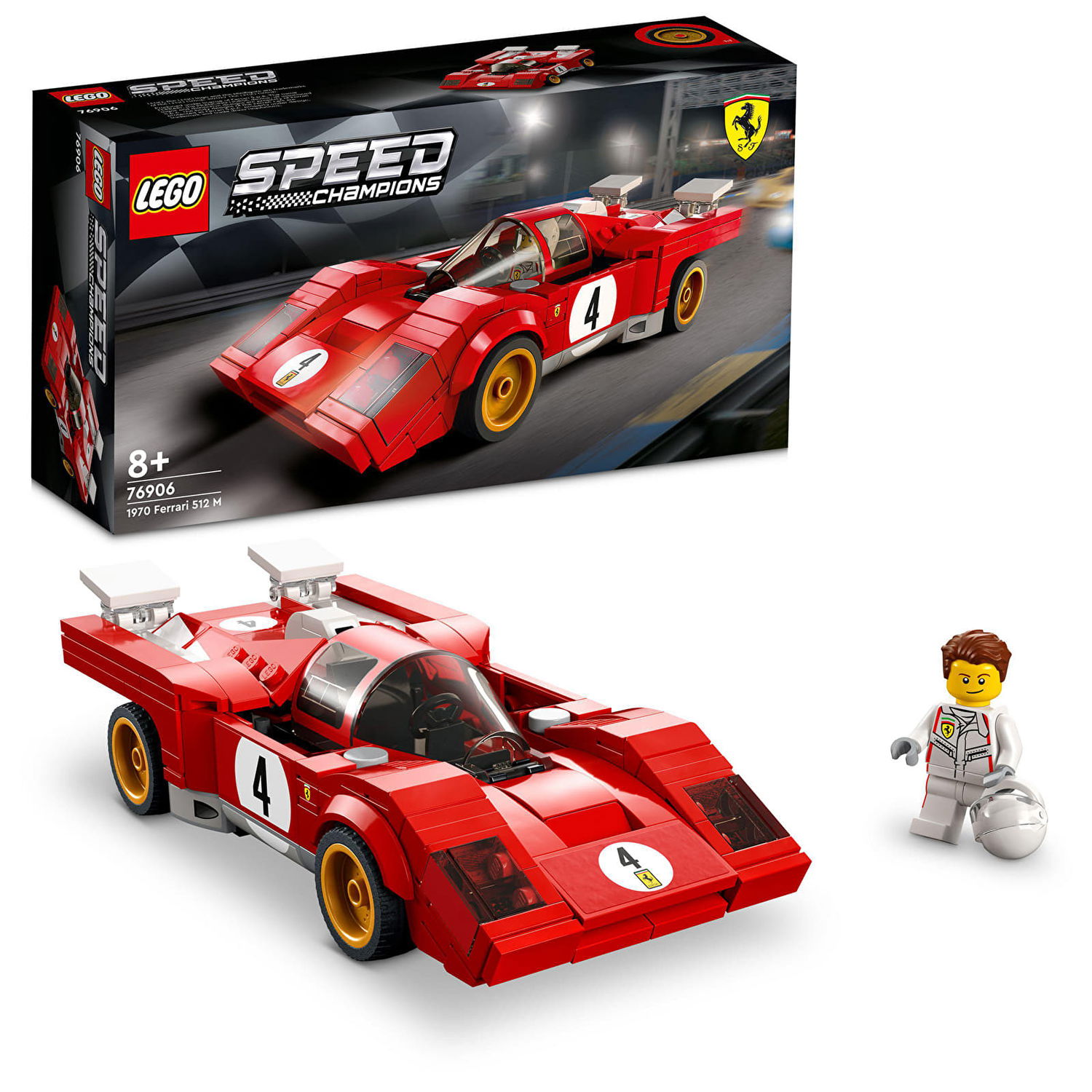 Flexstyle LEGO Speed Champions 76906 1970 Ferrari 512 M Многоцветен | 76906LEG, 0