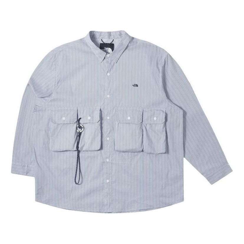 Риза The North Face Long Sleeve Stripe Shirt Синьо | NF0A885K-QHO