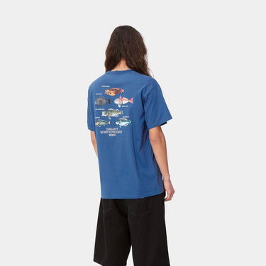 Тениска Carhartt WIP S/S Fish T-Shirt Синьо | I033120_1YQ_XX, 3