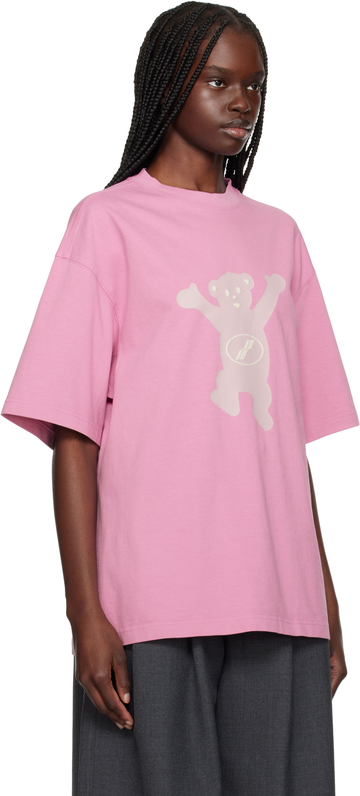 Тениска We11done We11done Teddy Logo T-Shirt Розово | WD-TT3-22-715-U-PK, 1
