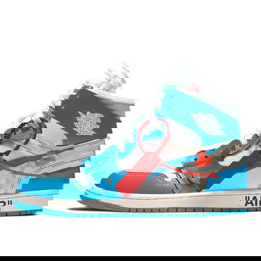 Кецове и обувки Jordan Off-White x Air Jordan 1 Retro High OG "UNC" Синьо | AQ0818-148, 4
