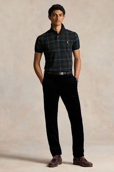 Риза Polo by Ralph Lauren Gold PP Tartan Polo Тъмно синьо | 710880182001, 3